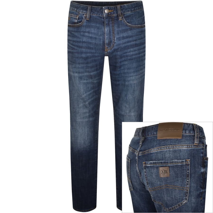 Armani Exchange J14 Skinny Fit Jeans Mid Wash Blue Mainline Menswear Denmark